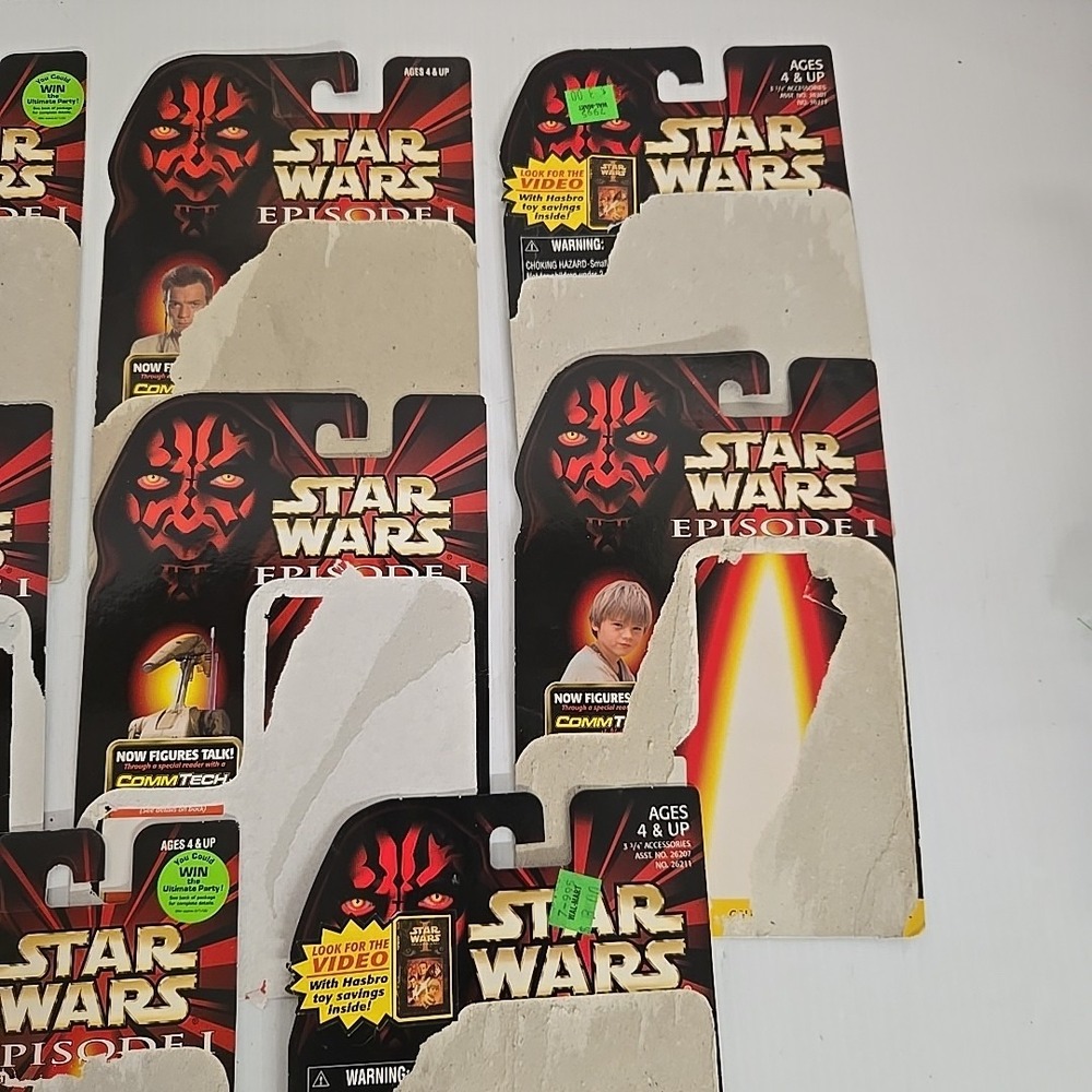 Star Wars Episode 1 Phantom Menice Action Figure Cardbacks - Picture 3 of 4